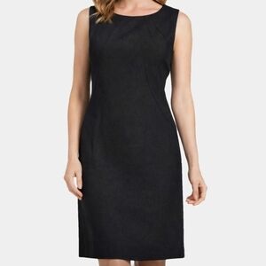 Black Label By Evan Picone Fitted Top Sheath Midi Dress Size 10